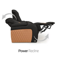Diamante CoolZeroᵀᴹ Italian Leather Two-Tone Home Theater Seating