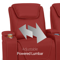 Pantheon Italian Leather Big & Tall Home Theater Seating