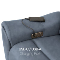 Trivanta HeatZeroᵀᴹ Italian Leather Home Theater Sofa