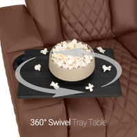 Seatcraft Euphoria Heat & Massage Sofa, Italian Leather, Powered Headrest, Powered Lumbar, Power Recline