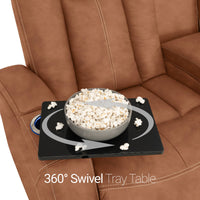 Seatcraft Republic Sofa Italian Leather, Powered Headrest, Power Recline