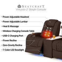 Virtuoso LT HeatZeroᵀᴹ Console Table Home Theater Seating
