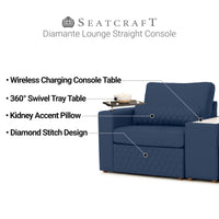 Diamante Modular Home Theater Sofa Console Table