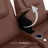 Pantheon Italian Leather Big & Tall Home Theater Seating