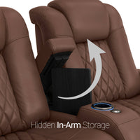 Diamante Italian Leather Zero Gravity Home Theater Seating