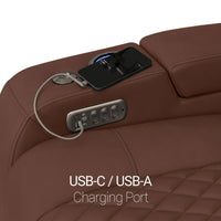Anthem LT HeatZeroᵀᴹ Italian Leather Home Theater Sofa