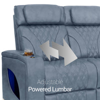 Armada LT HeatZeroᵀᴹ Italian Leather Home Theater Sofa