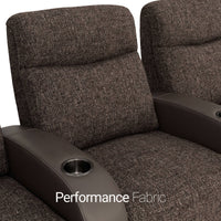 Rialto Italian Leather & Fabric Home Theater Seating
