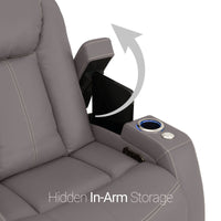 Seatcraft Republic Sofa & Loveseat Italian Leather, Powered Headrest, Power Recline