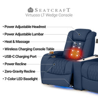 Virtuoso LT HeatZeroᵀᴹ Wedge Console Table Home Theater Seating