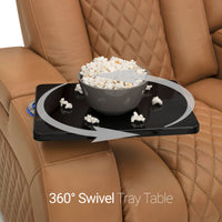 Seatcraft Anthem Sofa Italian Leather, Powered Headrest, Power Recline