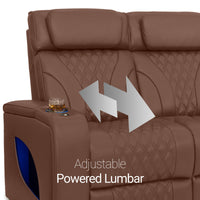 Armada LT HeatZeroᵀᴹ Italian Leather Home Theater Sofa
