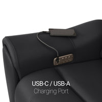 Trivanta HeatZeroᵀᴹ Italian Leather Home Theater Loveseat