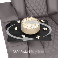 Seatcraft Euphoria Heat & Massage Sofa, Italian Leather, Powered Headrest, Powered Lumbar, Power Recline