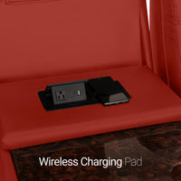Seatcraft Euphoria Heat & Massage Sofa, Italian Leather, Powered Headrest, Powered Lumbar, Power Recline