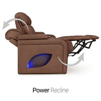 Endeavour HeatZeroᵀᴹ Italian Leather Home Theater Loveseat