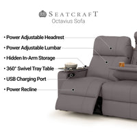 Seatcraft Octavius Big & Tall Home Theater Sofa & Loveseat