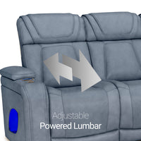 Endeavour HeatZeroᵀᴹ Italian Leather Home Theater Loveseat