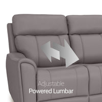 Trivanta HeatZeroᵀᴹ Italian Leather Home Theater Loveseat
