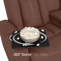 Seatcraft Republic Sofa Italian Leather, Powered Headrest, Power Recline