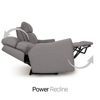 Trivanta HeatZeroᵀᴹ Italian Leather Home Theater Loveseat