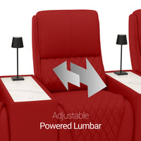 Apex CoolZeroᵀᴹ Console Table Italian Leather Home Theater Seats
