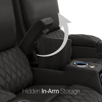 Apex Chaise CoolZeroᵀᴹ Italian Leather Home Theater Seating