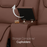 Seatcraft Vienna Sofa & Loveseat Italian Leather, Powered Headrest & Lumbar, Power Recline