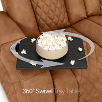 Seatcraft Anthem Sofa Italian Leather, Powered Headrest, Power Recline