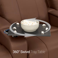 Monterey Chaise CoolZeroᵀᴹ Italian Leather Home Theater Seating