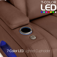 Endeavour HeatZeroᵀᴹ Italian Leather Home Theater Loveseat