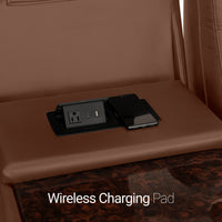 Seatcraft Euphoria Heat & Massage Sofa, Italian Leather, Powered Headrest, Powered Lumbar, Power Recline