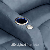Sienna Italian Leather Spacesaver Home Theater Seating
