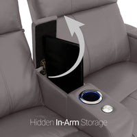 Venetian Italian Leather Home Theater Seating