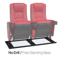Seatcraft Madrigal Red Free-Standing Base Movie Theater Seats