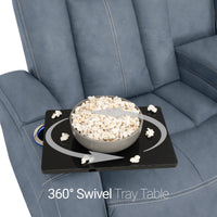 Seatcraft Republic Sofa Italian Leather, Powered Headrest, Power Recline