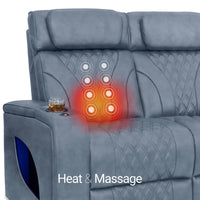 Armada LT HeatZeroᵀᴹ Italian Leather Home Theater Sofa