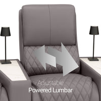 Apex CoolZeroᵀᴹ Wedge Console Italian Leather Home Theater Seats