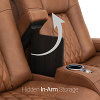 Diamante Italian Leather Zero Gravity Home Theater Seating