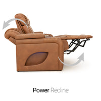 Endeavour HeatZeroᵀᴹ Italian Leather Home Theater Sofa