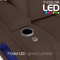 Endeavour HeatZeroᵀᴹ Italian Leather Home Theater Loveseat
