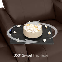 Sienna Leather Gel Spacesaver Home Theater Seating