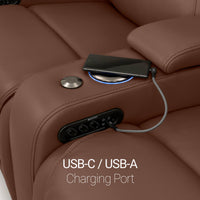 Equinox Chaise CoolZeroᵀᴹ Italian Leather Home Theater Seating