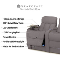 Grenada Italian Leather BACKROW Theater Seating®