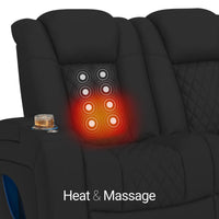 Anthem LT HeatZeroᵀᴹ Italian Leather Home Theater Sofa