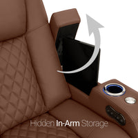 Seatcraft Anthem Sofa & Loveseat Italian Leather, Powered Headrest, Power Recline