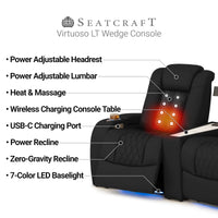 Virtuoso LT HeatZeroᵀᴹ Wedge Console Table Home Theater Seating