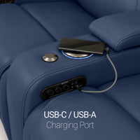 Equinox Chaise CoolZeroᵀᴹ Italian Leather Home Theater Seating