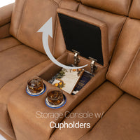 Endeavour HeatZeroᵀᴹ Italian Leather Home Theater Sofa & Loveseat