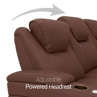 Seatcraft Vienna Sofa & Loveseat Italian Leather, Powered Headrest & Lumbar, Power Recline